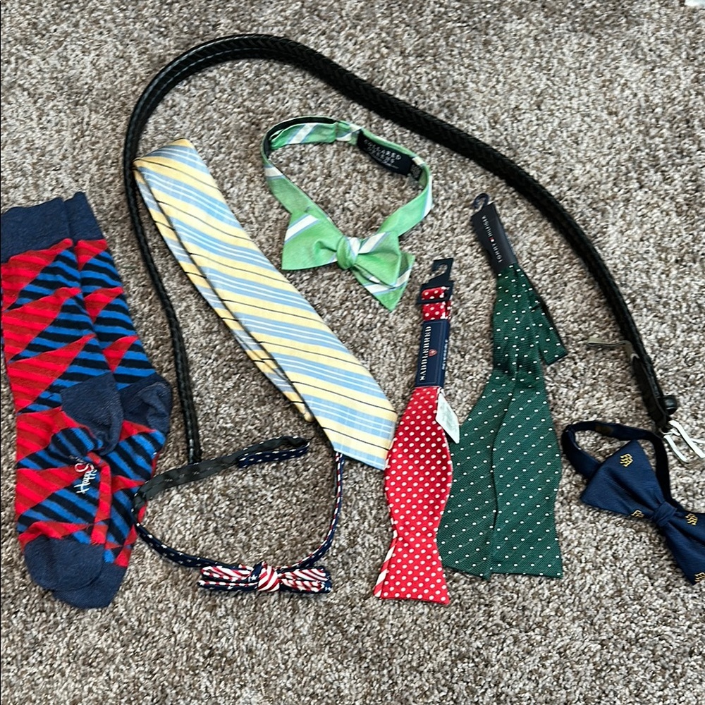 Men’s Accessories Ties, Socks, Belt